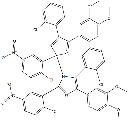2-(2-Chloro-5-nitrophenyl)-1-[2-(2-chloro-5-nitrophenyl)-4-(2-chlorophenyl)-5-(3,4-dimethoxyphenyl)-2H-imidazol-2-yl]-5-(2-chlorophenyl)-4-(3,4-dimethoxyphenyl)-1H-imidazole Structure