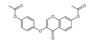 [4-(7-acetyloxy-4-oxochromen-3-yl)oxyphenyl] acetate结构式