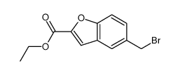 ethyl 5-(bromomethyl)-1-benzofuran-2-carboxylate结构式