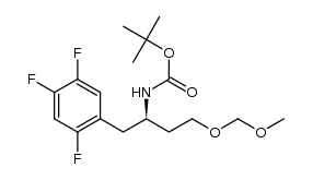 (R)-tert-butyl (4-(methoxymethoxy)-1-(2,4,5-trifluorophenyl)butan-2-yl)carbamate Structure