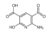 6-amino-5-nitro-2-oxo-1H-pyridine-3-carboxylic acid Structure
