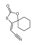 2-(2-oxo-1-oxa-3-thiaspiro[4.5]decan-4-ylidene)acetonitrile结构式