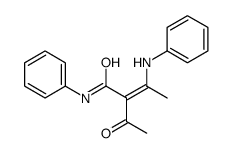 2-acetyl-3-anilino-N-phenylbut-2-enamide Structure