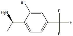 (1R)-1-[2-BROMO-4-(TRIFLUOROMETHYL)PHENYL]ETHYLAMINE Structure
