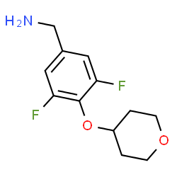 [3,5-Difluoro-4-(oxan-4-yloxy)phenyl]methanamine picture