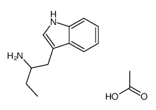 1-(1H-Indol-3-yl)-2-butanamine acetate (1:1) structure