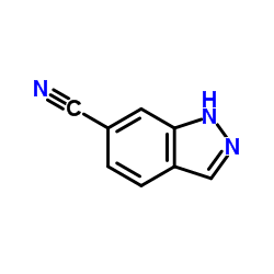 1H-吲唑-6-甲腈结构式