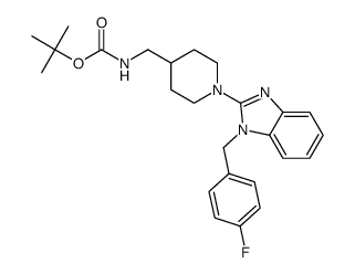 tert-butyl ((1-(1-(4-fluorobenzyl)-1H-benzo[d]imidazol-2-yl)piperidin-4-yl)methyl)carbamate picture