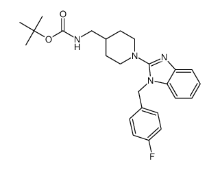 tert-butyl ((1-(1-(4-fluorobenzyl)-1H-benzo[d]imidazol-2-yl)piperidin-4-yl)methyl)carbamate图片