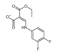 3-(3,4-difluoroanilino)-2-ethoxycarbonylprop-2-enoate Structure