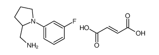 (-)-1-(3-Fluorophenyl)-2-pyrrolidinemethanamine fumarate structure