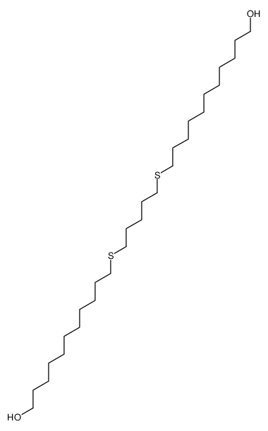 11-[5-(11-hydroxyundecylsulfanyl)pentylsulfanyl]undecan-1-ol Structure