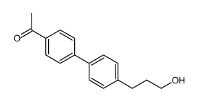 1-[4-[4-(3-hydroxypropyl)phenyl]phenyl]ethanone结构式