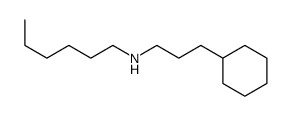 N-(3-cyclohexylpropyl)hexan-1-amine结构式