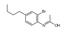 N-(2-bromo-4-butylphenyl)acetamide Structure