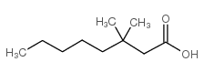 3,3-dimethyloctanoic acid Structure