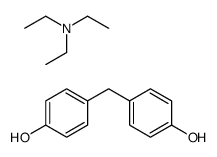 N,N-diethylethanamine,4-[(4-hydroxyphenyl)methyl]phenol Structure