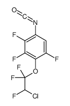 2-(2-chloro-1,1,2-trifluoroethoxy)-1,3,4-trifluoro-5-isocyanatobenzene Structure