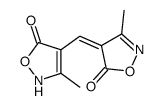 4-[(5-hydroxy-3-methylisoxazol-4-yl)methylene]-3-methyl-(4H)isoxazol-5-one结构式
