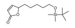 2-[5-[tert-butyl(dimethyl)silyl]oxypentyl]-2H-furan-5-one Structure