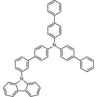 N,N-二([1,1'-联苯]-4-基)-3'-(9H-咔唑-9-基)-[1,1'-联苯]-4-胺结构式