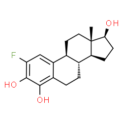 2-fluoro-4-hydroxyestradiol Structure