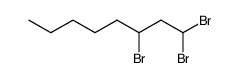 3-bromo-1,1-dibromooctane Structure