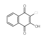 1,4-Naphthalenedione,2-chloro-3-hydroxy- structure