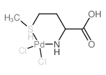 Palladate(1-),dichloro(methioninato-kN,kS)-, hydrogen, (SP-4-3)- (9CI) Structure