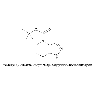 6,7-二氢-1H-吡唑并[4,3-b]吡啶-4(5H)-羧酸叔丁酯结构式