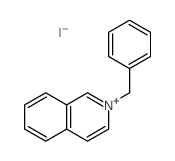 Isoquinolinium,2-(phenylmethyl)-, iodide (1:1) structure