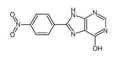 8-(4-nitrophenyl)-3,7-dihydropurin-6-one Structure