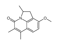 2,5,6-trimethyl-9-methoxy-1,2-dihydro-4H-pyrrolo(3,2,1-ij)quinolin-4-one结构式