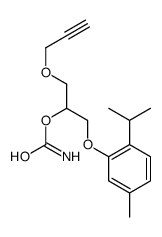 1-(2-Propynyloxy)-3-(2-isopropyl-5-methylphenoxy)-2-propanol carbamate Structure