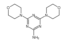 4,6-di-morpholin-4-yl-[1,3,5]triazin-2-ylamine Structure