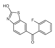 6-(2-fluorobenzoyl)-3H-1,3-benzothiazol-2-one结构式