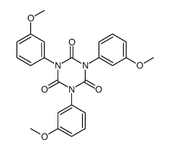 1,3,5-tris(3-methoxyphenyl)-1,3,5-triazinane-2,4,6-trione结构式