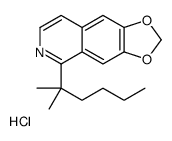 5-(2-methylhexan-2-yl)-[1,3]dioxolo[4,5-g]isoquinolin-6-ium,chloride Structure