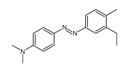 4-[(4-Methyl-3-ethylphenyl)azo]-N,N-dimethylbenzenamine结构式