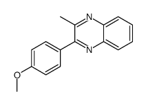 2-(4-methoxyphenyl)-3-methylquinoxaline Structure