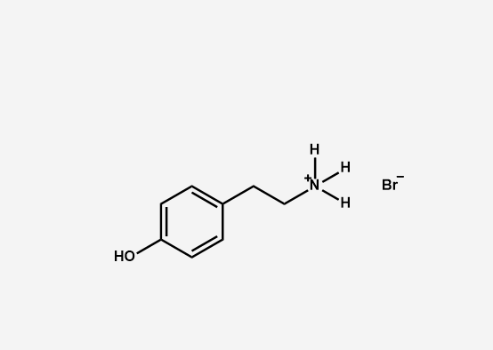 4-Hydroxyphenethylammonium bromide Structure