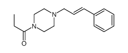 1-Cinnamyl-4-propionylpiperazine Structure