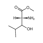 D-Leucine,3-hydroxy-,methyl ester (9CI) Structure
