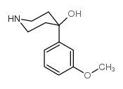 4-(3-METHOXY-PHENYL)-PIPERIDIN-4-OL结构式