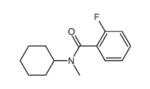 N-Cyclohexyl-N-Methyl-2-fluorobenzamide结构式