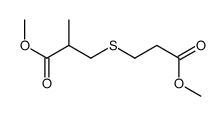 methyl 3-(3-methoxy-3-oxopropyl)sulfanyl-2-methylpropanoate结构式