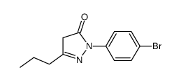 2-(4-bromphenyl)-2,4-dihydro-5-propyl-3H-pyrazol-3-one Structure