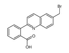 2-[6-(bromomethyl)quinolin-2-yl]benzoic acid结构式