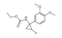 [1-(3,4-Dimethoxy-phenyl)-2-fluoro-cyclopropyl]-carbamic acid ethyl ester结构式
