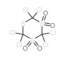 2,2,4,4,6,6-hexachloro-1,3,5-trithiane 1,1,3,3-tetraoxide structure